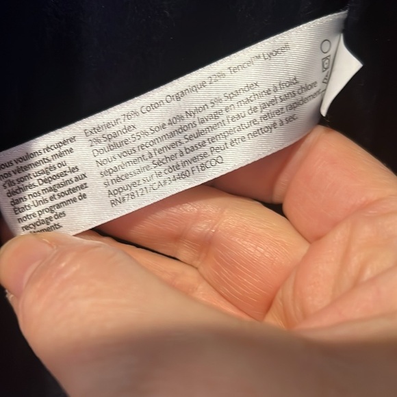 Eileen Fisher Mid Night blue Notch Lapel Corduroy Blazer size 6 - Picture 14 of 14